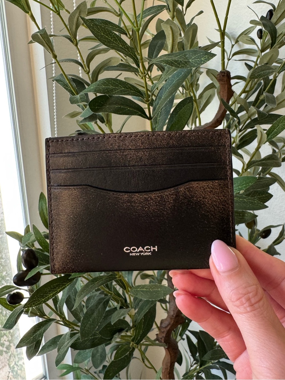 Coach Loved Leather Card Case Wallet